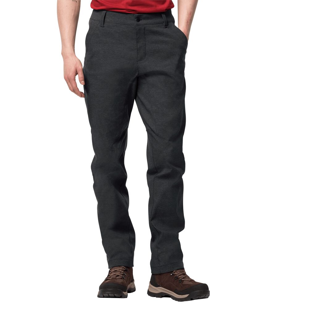 Jack Wolfskin Hiver TRAVEL Pantalons Homme Noir - QLGCRWI-14